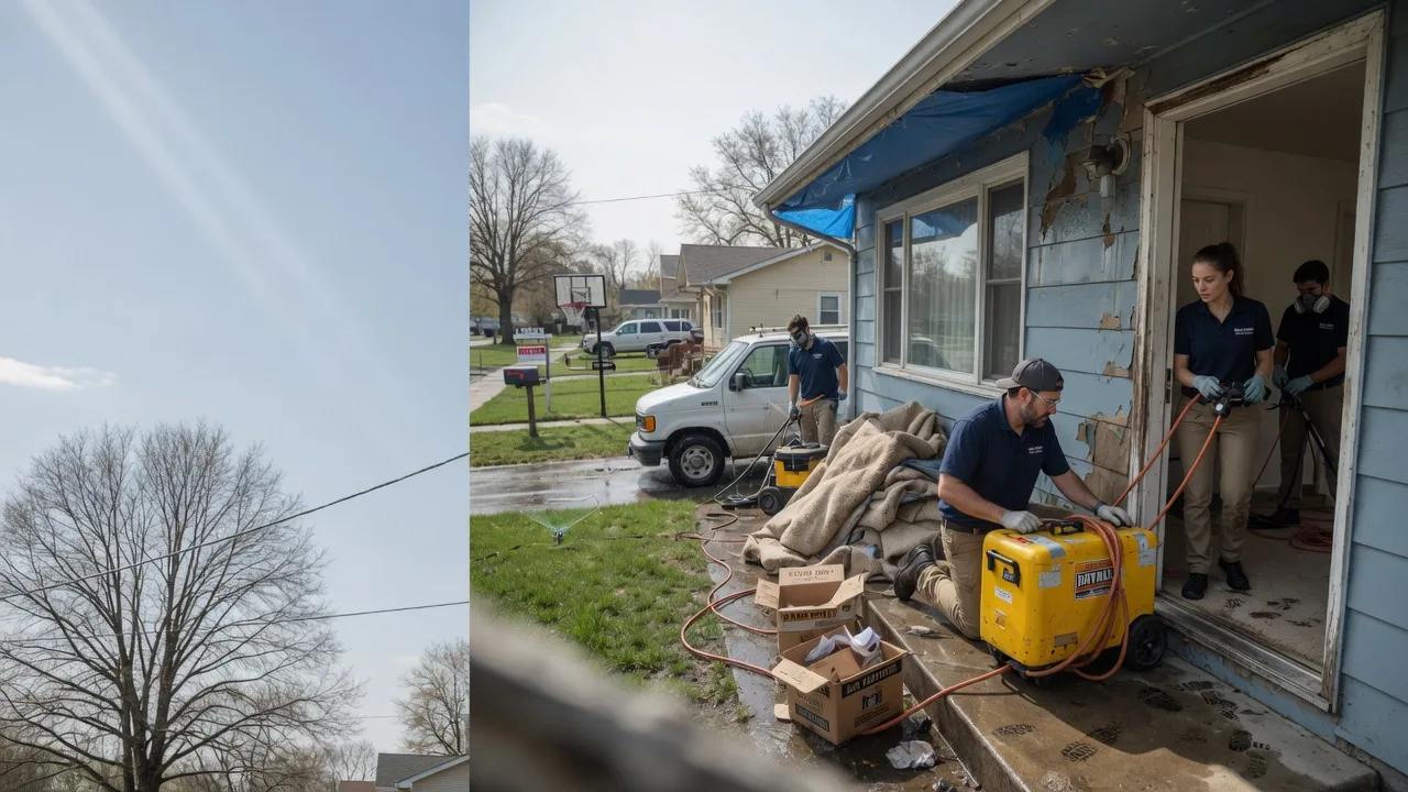 Basement Flood Cleanup in Claremont, IL near me